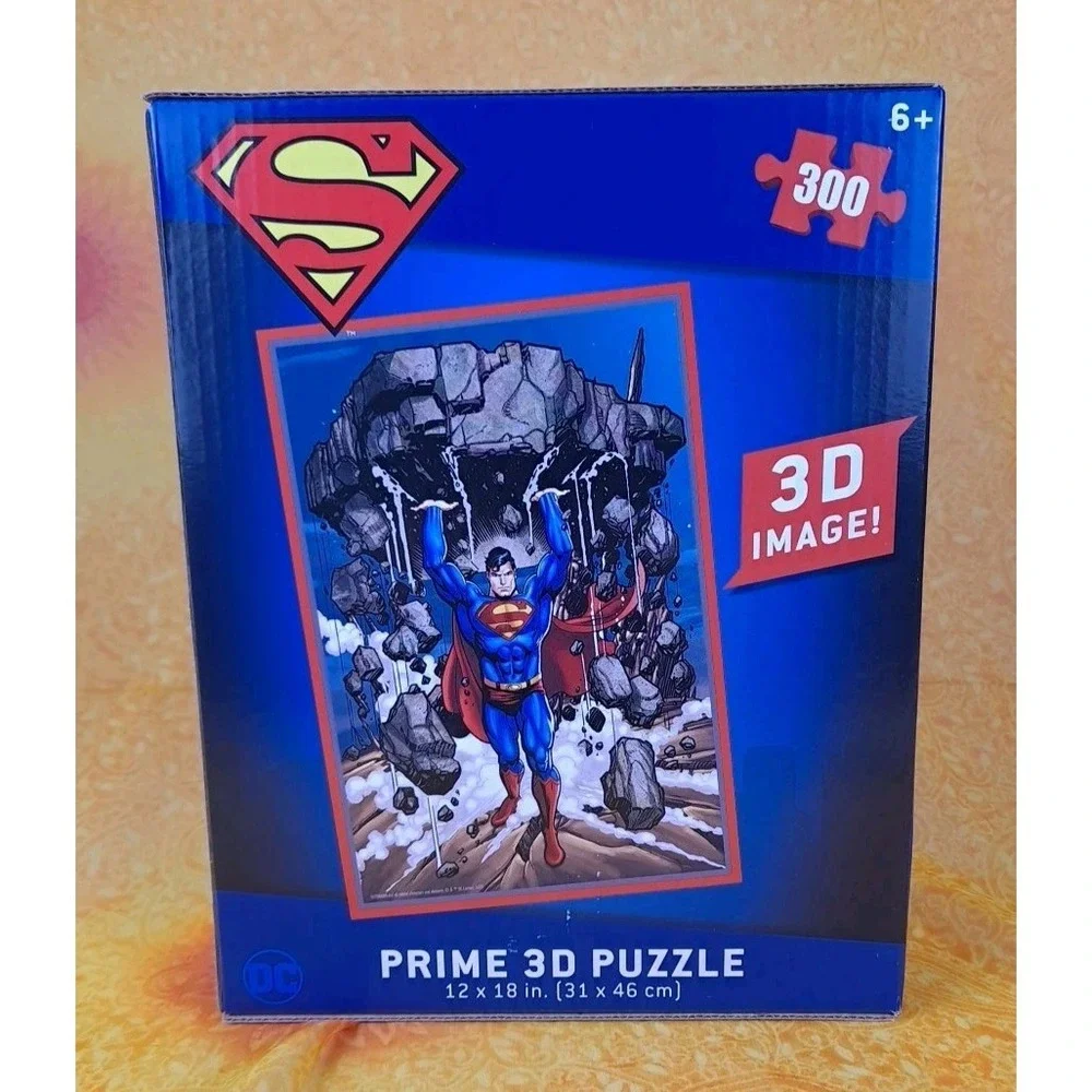 Superman DC Comics Prime 3D Puzzle Jigsaw 300 Pieces The Man Of Steel‎ 12x18